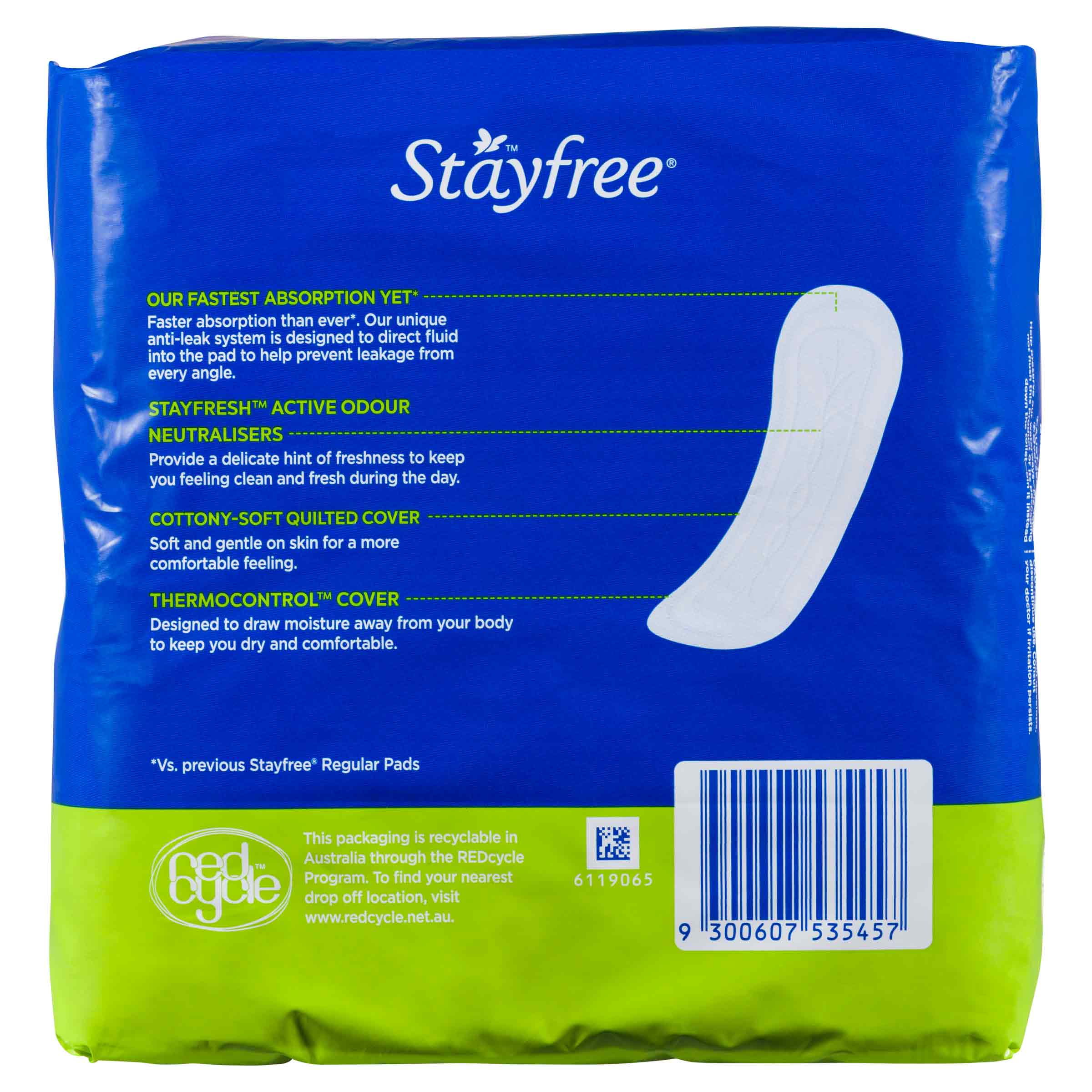 STAYFREE® Maternity Pads With No Wings